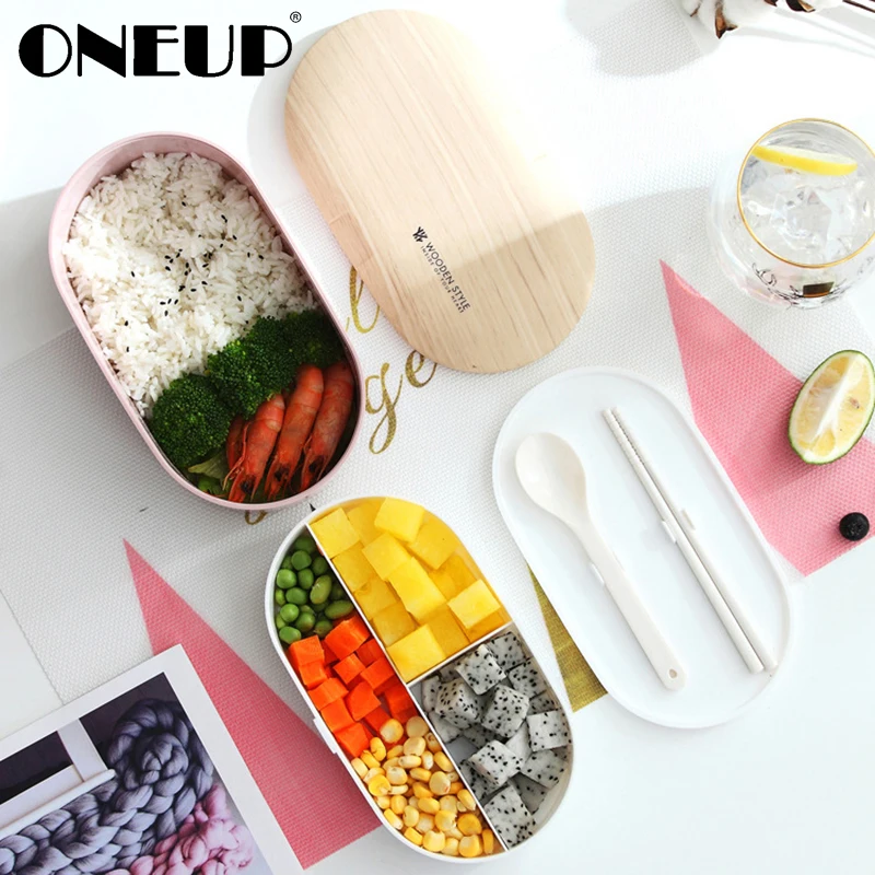 

ONEUP Portable Tableware Lunchbox Food Grade PP Material Food Storage Container Anti-scalding Sealed And Leakproof Lunch Box