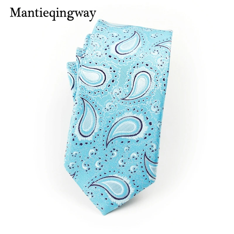 Mantieqingway 6 см жаккардовые галстуки для мужчин's Рисунок кешью галстук галстуки модные повседневное Corbatas полиэстер пряжа галстуки для мужчин