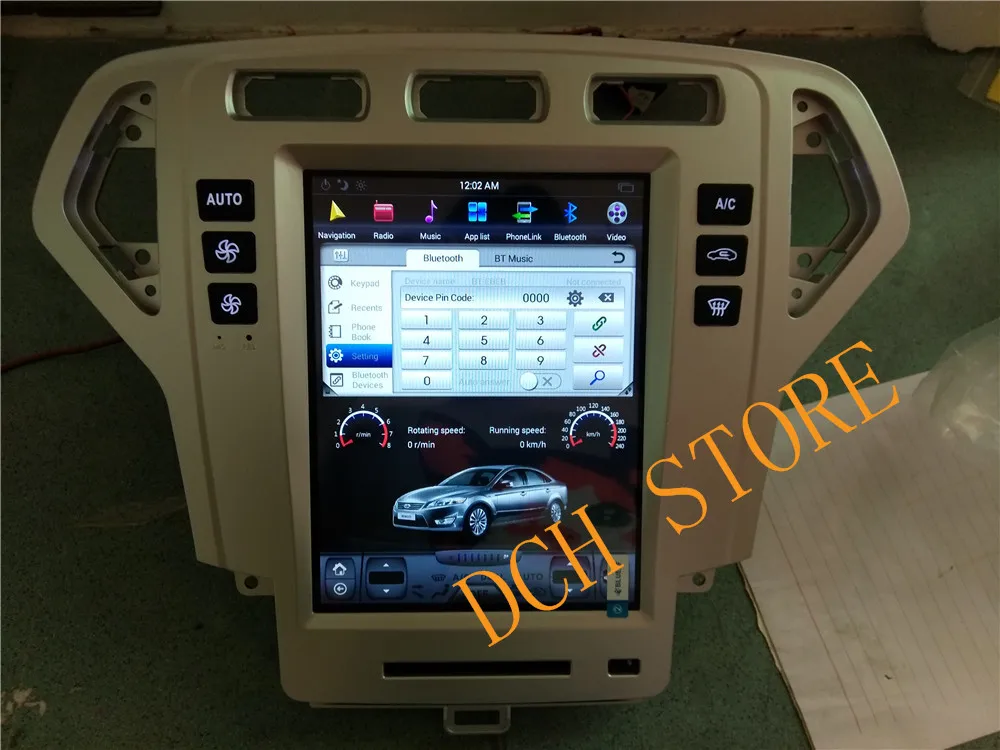 10,4 ''Tesla стиль Android 8,1 автомобильный DVD gps плеер для Ford Mondeo fusion 2007 2008 2009 2010 2011 2012 2013 PX6 CARPLAY