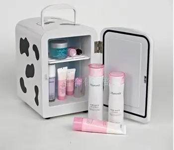 

CBJ 4L Auto car refrigerator mini fridge dual use home + car 220V + 12V electric cooler box heating box outdoor