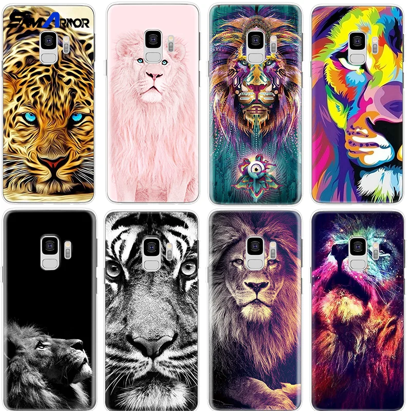 

Lion Cover For iPhone X Xs Max XR 5 SE 6s S 7 8 Plus For Samsung Galaxy J1 J2 Pro J3 J5 J7 Prime 2015 2016 2017 J4 J6 2018 Case