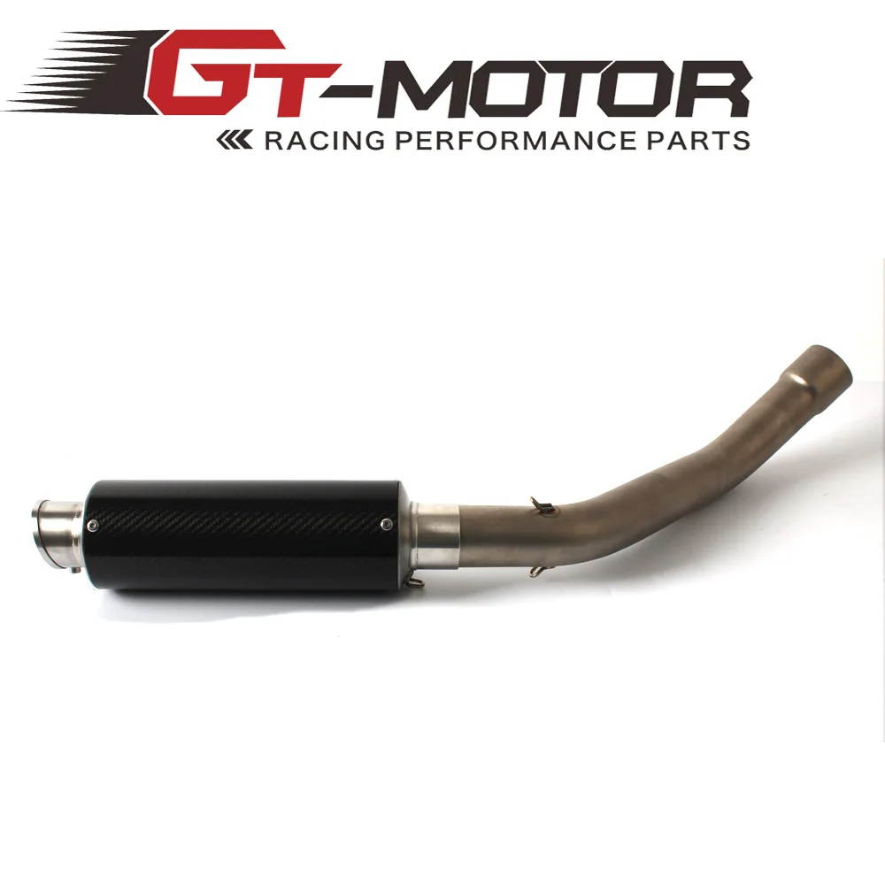 

GT Motor - Motorcycle Exhaust middle pipe + Muffler for KAWASAKI ZX-10R 2008-2010 Slip-On