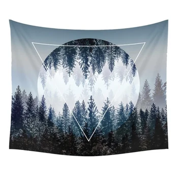 

Night Sky Tapestry Beautiful Home Decorations Wall Hanging Forest Starry Night Tapestries For Living Room Bedroom