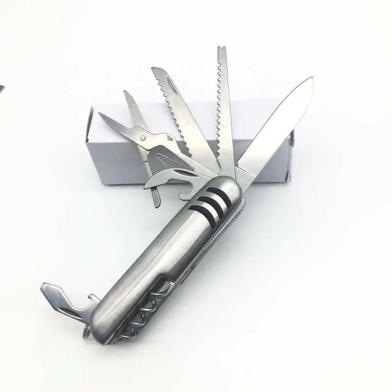 11 в 1 многофункциональный швейцарский нож Портативный складной охотничий нож 91 мм многофункциональный EDC инструмент карманный мини открытый путешествия выживания Ножи