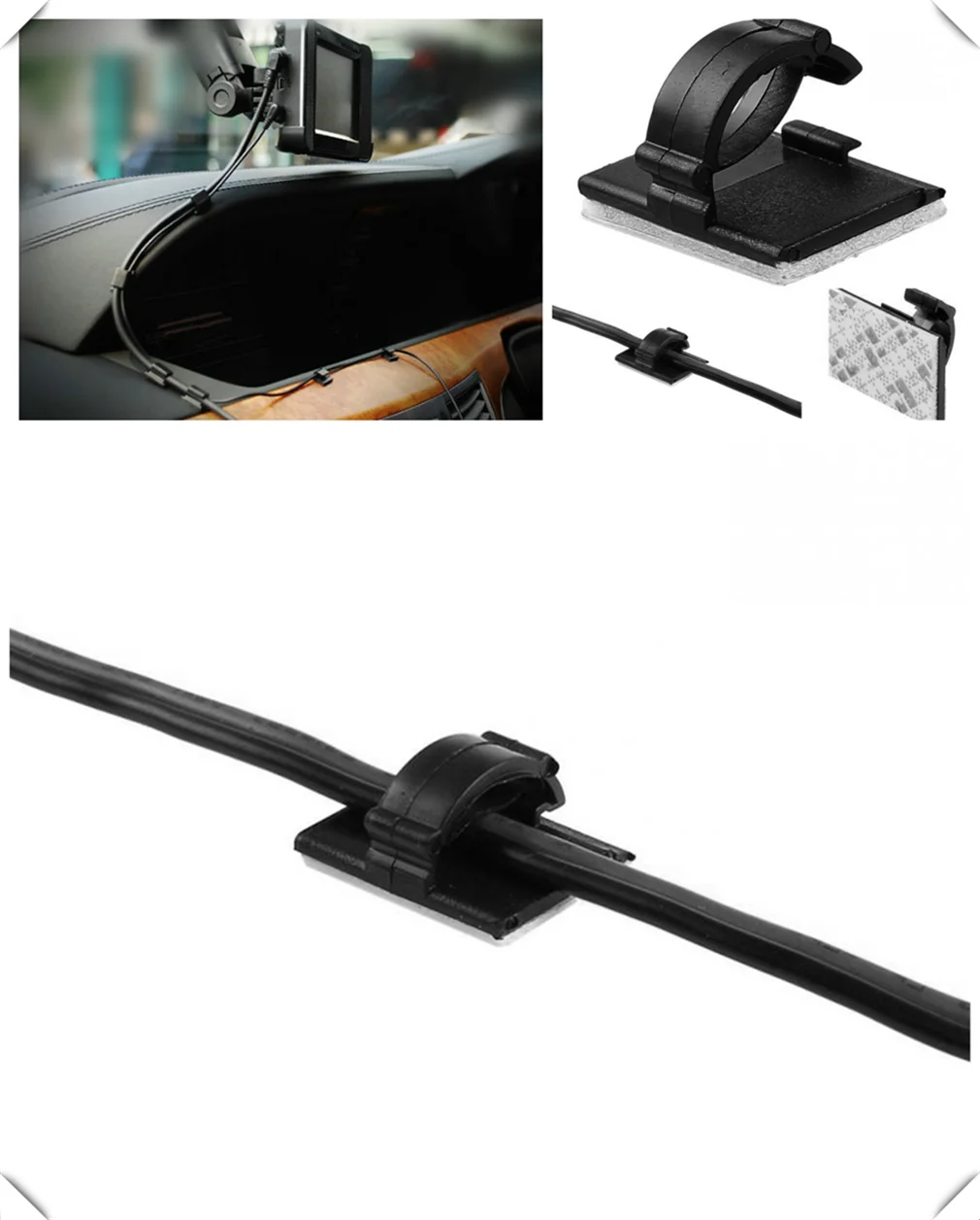 

30Pcs car auxiliary paste clip storage bag wire fixing accessories for Lexus LS460 LF-Ch LF-A IS-F LF-Xh