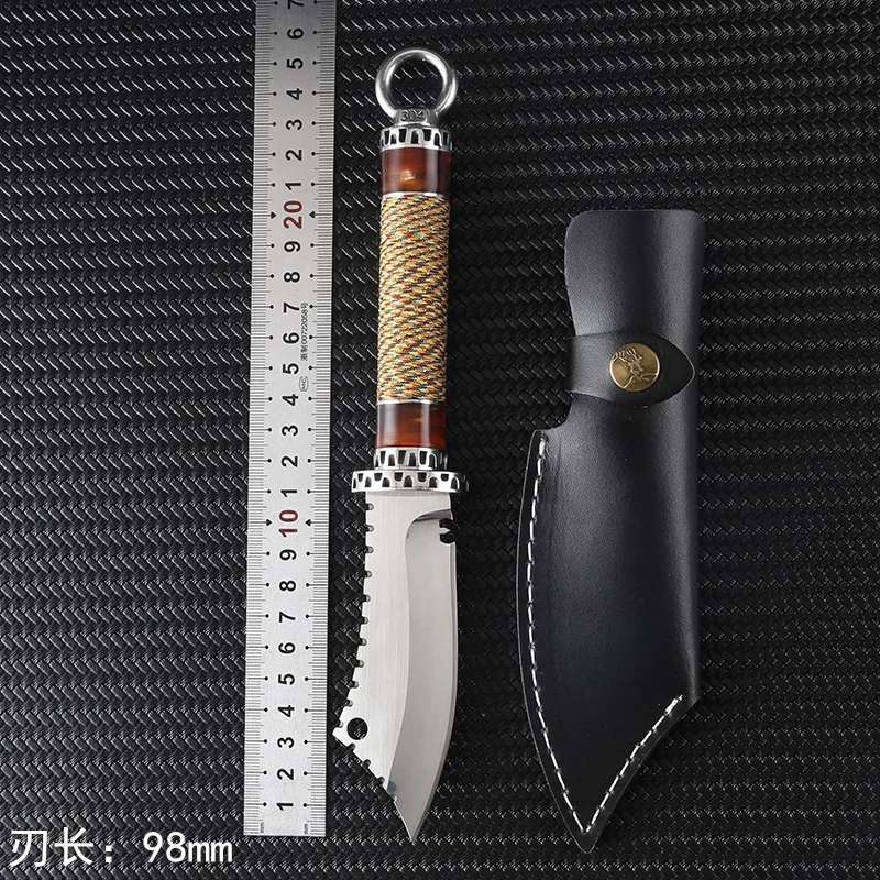 Высокопрочный Тактический охотничий нож, походный нож Рэмбо с фиксированным лезвием, ножи для выживания, инструменты для повседневного использования