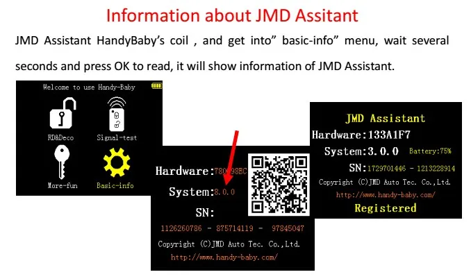 JMD Assistant Handy Baby OBD адаптер используется для считывания ID48 данных от VolkswagenCars JMD Assistant для Handy Baby