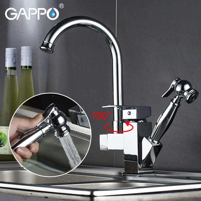 

Gappo kitchen Faucets rotatable kitchen water sink mixer tap deck mounted waterfall kitchen faucet pull out water mixer