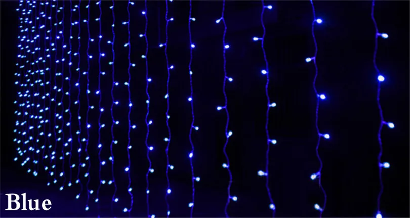 ЕС/США штекер 3*3 метра 300 светодиодный s светильник s мигающий светодиодный светильник для занавесок Рождественский домашний сад фестиваль светильник s