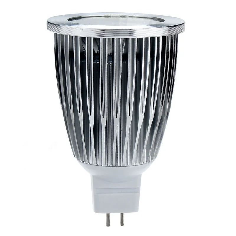 10 шт. высокое Мощность лампада LED MR16 УДАРА 9 Вт 12 Вт 15 Вт dimmable удара Spotlight MR16 AC /DC 12 В лампы