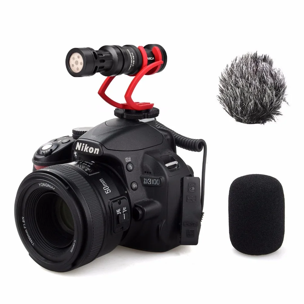 

Comica CVM-VM10 II Condenser Microphone Camera MIC Cardioid Directional Video Microphone for Smartphone Camera DSLR Recording