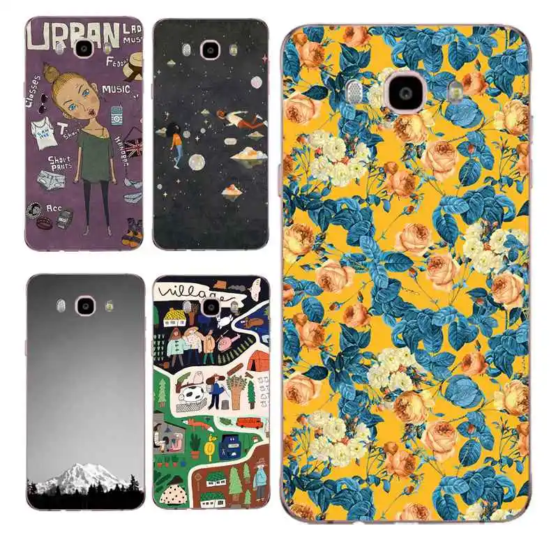 Flamingo Soft Clear TPU Phone Case For Samsung J3 J5 J7 S6 S7 S8 note8 A3 A5 C7 J2prime Silicone Flora Cute Cover Free Shipping | Мобильные