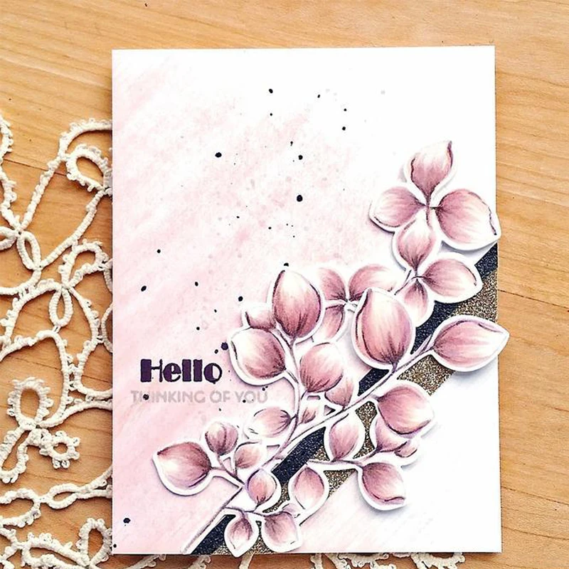 

Leaf Canopy Transparent Clear Silicone Stamp Set for DIY Scrapbooking/Photo Album Cards Making Decorative Clear Stamps 6x8inches