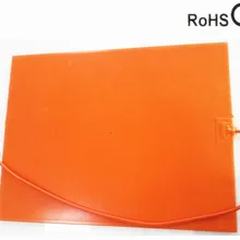 500*700*1,5 мм Тепловая Горячая кровать для 3D-принтера гибкий силиконовый подогреватель 110 в 1200 Вт клейкая 1 сторона 4 мм отверстие центр 1000 мм свинцовый провод