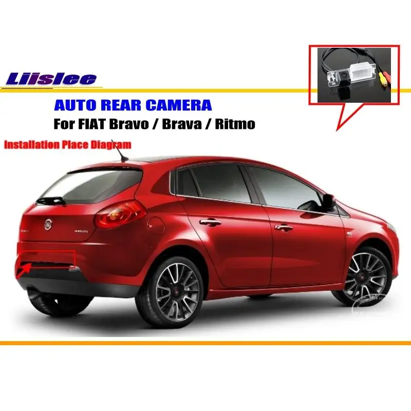 

Liislee Car Parking Camera / Reverse Camera For FIAT Bravo / Brava / Ritmo / RearView Camera / License Plate Lamp OEM