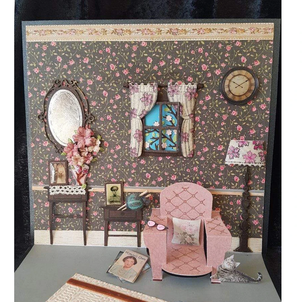 

Photo Frame Mirrors Shape Metal Cutting Dies Stencil Scrapbook Album Embossing For Gift Card Making Handcraft Decor