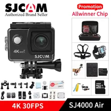 SJCAM SJ4000 AIR 4k wifi Экшн-камера 1080P Full HD 4K 30fps wifi Спортивная DV мини видеокамера pro yi 4k cam VS h9r sj8 sj6 camara