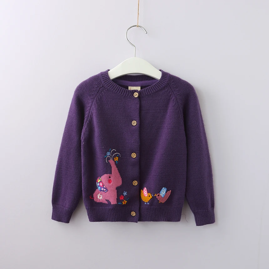 

Kids Girls Sweaters Cute Cartoon Elephant Animal Autumn Toddler Winter Casual Cardigan Wholesale Bulk Lots Fashion Clothes Kids
