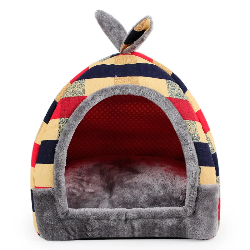 

Binaural Mongolian edging pet house medium and large kennel house autumn and winter warm yurt