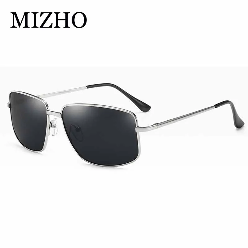 MIZHO брендовые модные Металлические поляризованные солнцезащитные очки мужские