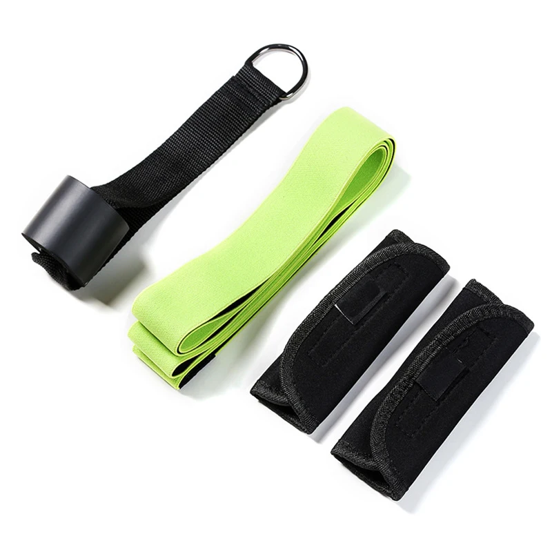 

Yoga Stretch Belt Fitness Resistance Band Set Tension Belt Plus Door Anchor Training for Abdomen Waist Arm Leg Muscle Stretching