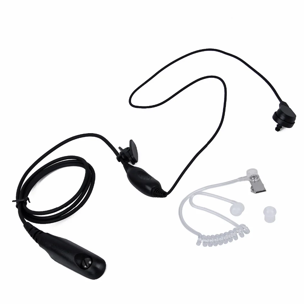 Для рации Motorola GP328 GP329 Воздушная трубка акустическая гарнитура с PTT & VOX GP340 GP380 MTX850
