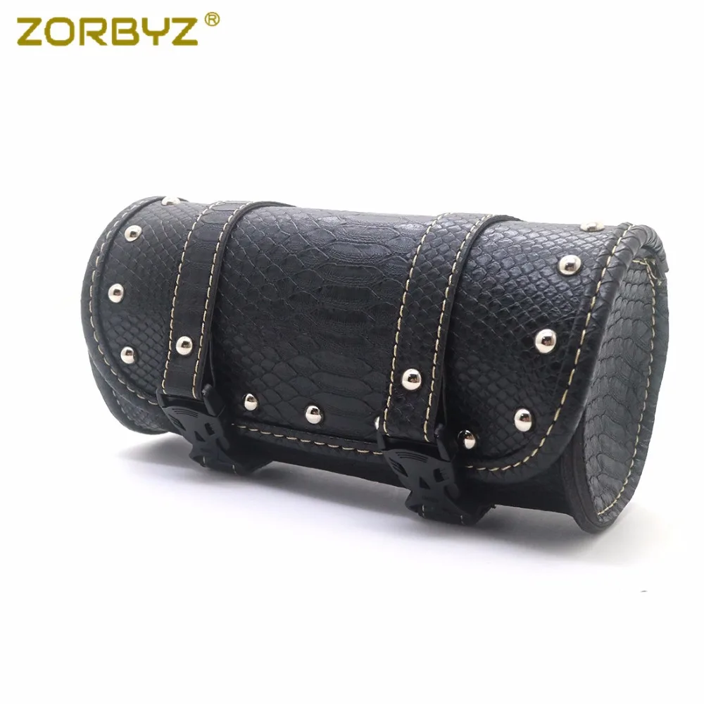 ZORBYZ мини мотоциклетная черная сумка из искусственной кожи на руль для
