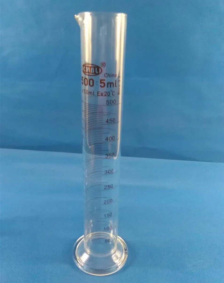 Cilindro Graduato In Vetro Da Laboratorio - 100, 250, 500 Ml, Precisione Metrica, Per Liquidi E Cocktail - Foto 7
