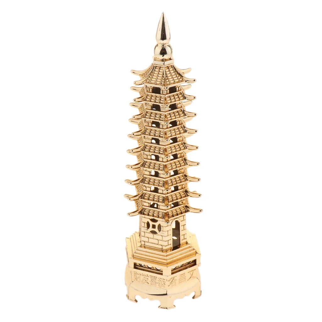 Aquarium Ornament - ORIENTAL TOWER - fish tank decoration pagoda figurines Gift for Students Scholar Attaching