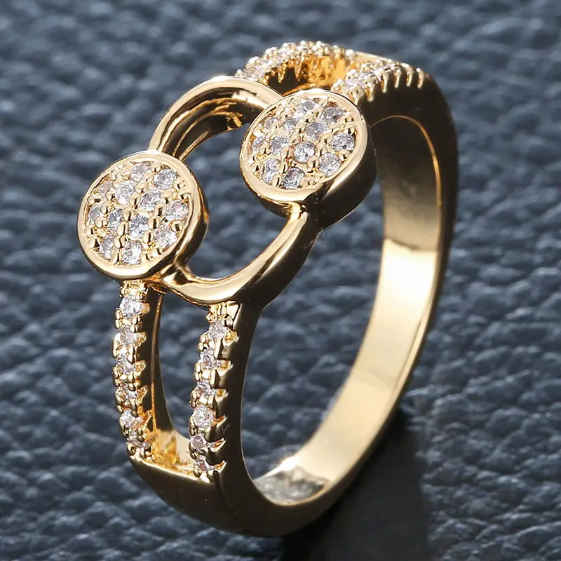 

Design Finger Ring Cute Hollow Creative Romantic Woman Gold Silver Ladies Elegant Engagement Wedding Silver Lovers Ring