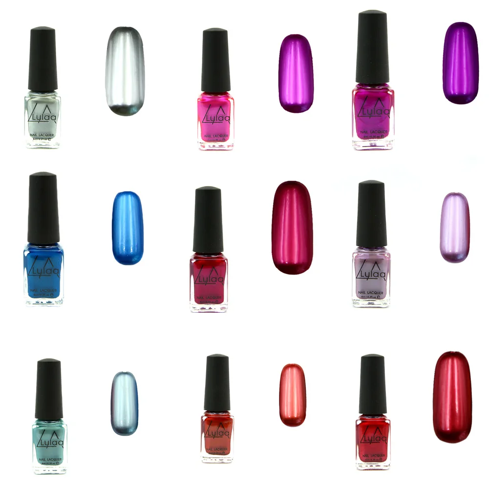 

Simple Metallic Polish 1pc Selling Nail Varnishes Practical Stainless Steel Color Individual Nails Art