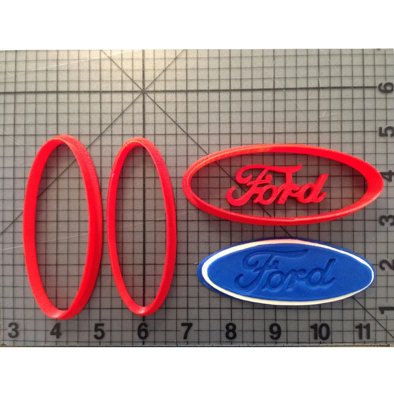 

Automotive Logo Series Cookie Cutter 3D Printed Cookie Cutter Set Ford Cake Decorating Tools Fondant Cupcake Top Biscuit Cutters