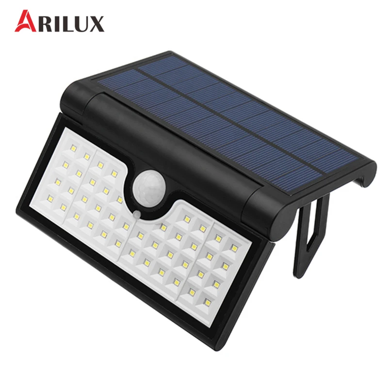 

ARILUX Foldable Solar LED Light 14/42/58leds SMD2835 PIR Motion Sensor Wall Light Waterproof Garden Outdoor Lamp