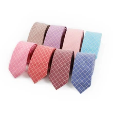 Хлопковые галстуки в клетку для мужчин, рубашка, Свадебный галстук Pour Homme, тканый галстук, жаккардовый вечерние галстук Gravata, деловой галстук, официальная партия