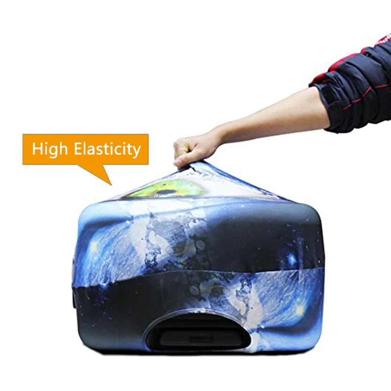 Cover for Suitcase Geometric Patterns Luggage Protective Covers Travel Accessories High Elastic Baggage Case Cover With Zipper