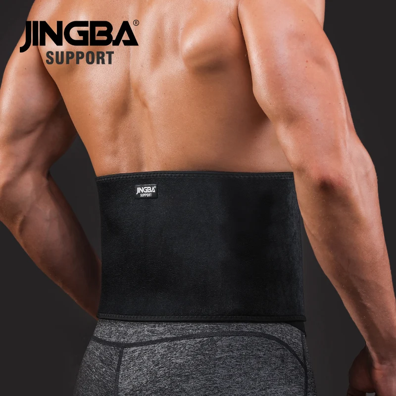 JINGBA SUPPORT Sports protective gear waist trimmer Support Slim fit Abdominal Waist sweat belt Sports Safety Back Support