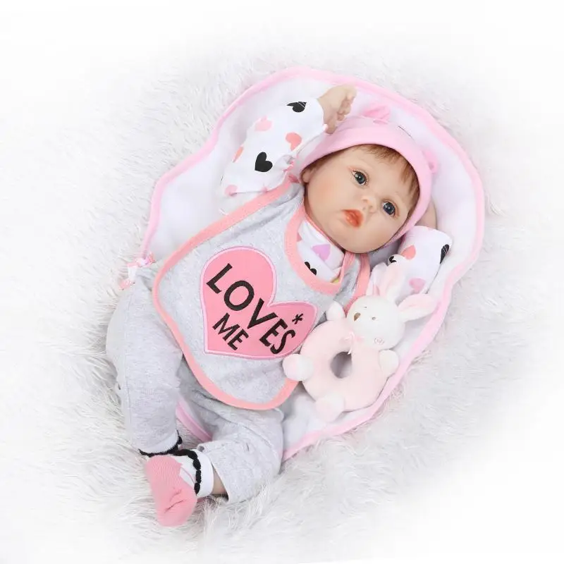 Boneca Bebe Reborn 22 Polegadas Silicone Recem Nascido Artesanal Realista Vinil Reborn Bebes Brinquedos Presente Para Meninas Silicone Newborn Reborn Dollsreborn Doll Silicone Aliexpress