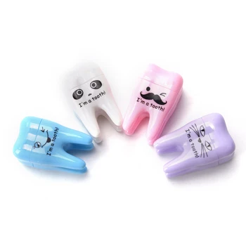 

4PCS/lot Teeth Shape Pencil Sharpener Cutter Knife for Student Gift Stationery Color Random Office Supply Funny Gift