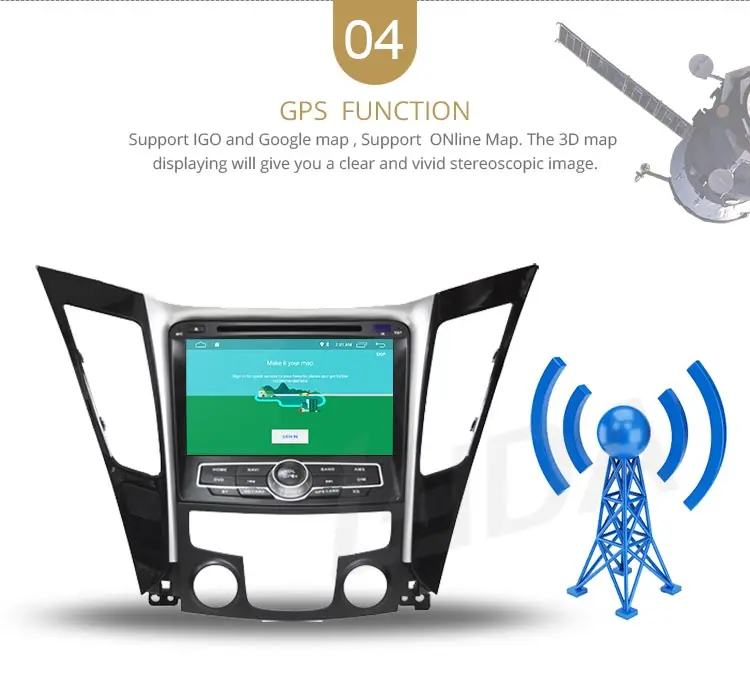 Sale LJDA Android 9.1 Car dvd player for HYUNDAI SONATA 2012 2013 2014 2Din Car Radio gps navigation stereo multimedia WIFI autoaudio 6