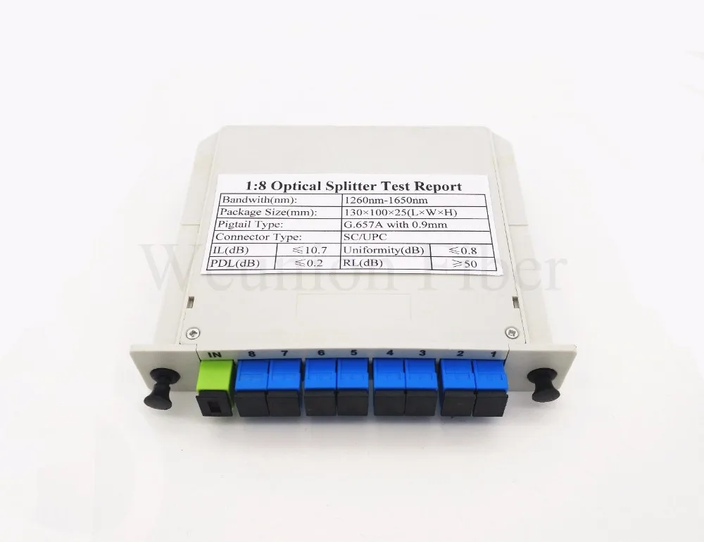 FTTH Fiber Optic PLC Splitter 1*8 LGX Module SC UPC Single-Mode Box BOX | Мобильные телефоны и аксессуары