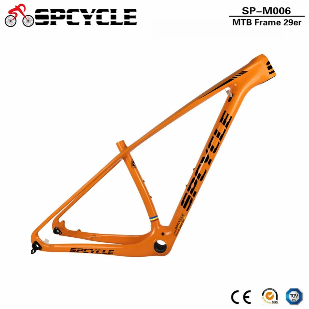 

Smileteam Carbon MTB Frame 29er Mountain Bike Frame 27.5er Carbon MTB Bicycle Frame Compatible 142*12mm Thru AXle and 135*9mm QR