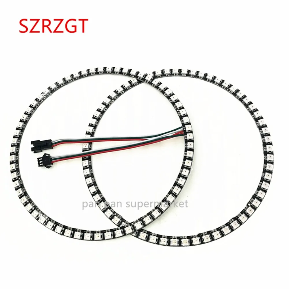 Пиксельное кольцо WS2812B 60 светодиодный s 172 мм WS2812 SK6812 RGB светодиодное WS2811 ic
