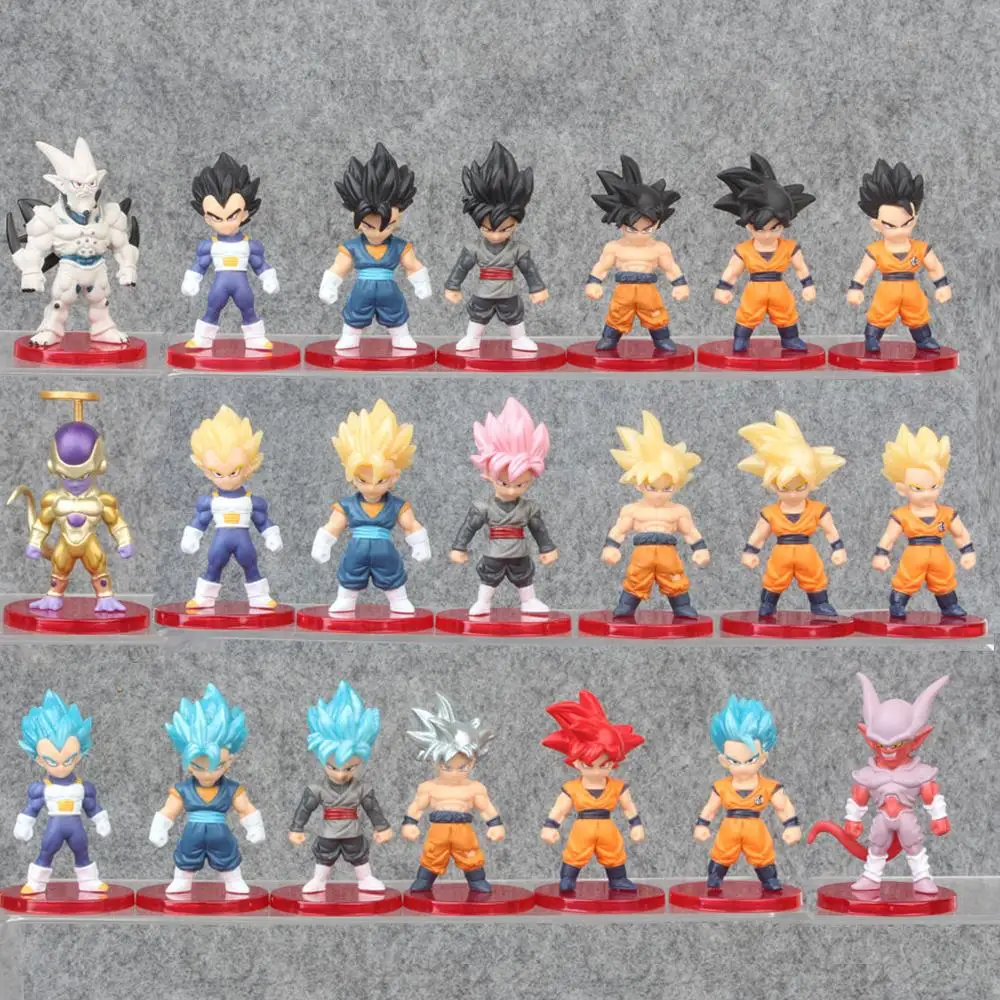 

52styles Pvc Amine Figma Mini Dragon Ball Z GOKU Golden FRIEZA GREAT VEGETA Zamasu APE Vinyl Action Figure Collectible Model Toy