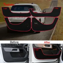 Tonlinker межкомнатные двери анти-грязный чехол наклейка для Citroen C5 Aircorss-19 автомобильный Стайлинг 4 шт ПУ/полиэфирные Чехлы стикер s