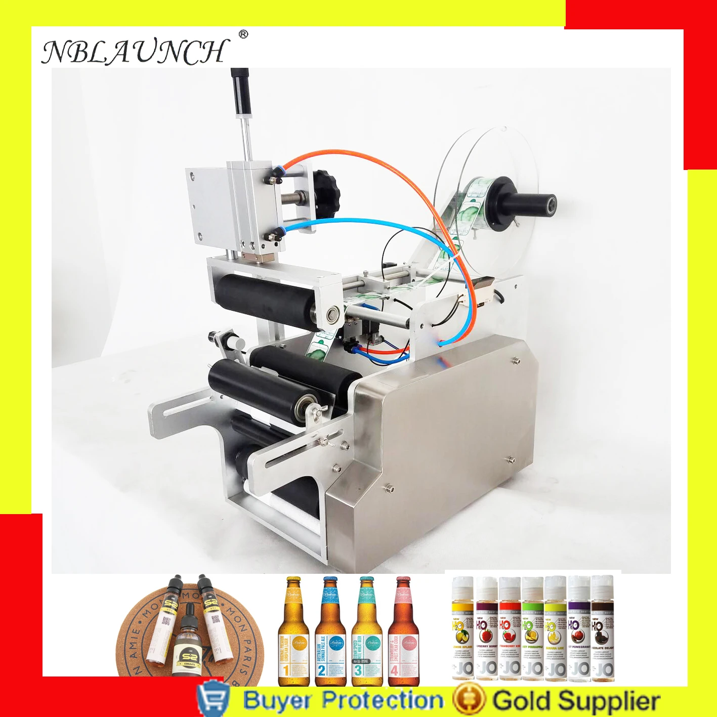 

Semi Automatic Labelling Machine Drugs Medicine Round Bottle Labeling High Accuracy Glass Plastic Bottle Labeler Free Shipping
