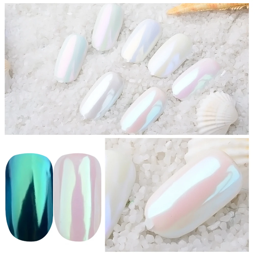 Nueva moda 1 caja gradiente brillo de uñas polvo mágico espejo efecto polvo DIY decoración polvo herramientas BEB01-07 Nueva moda 1 caja gradiente brillo de uñas polvo mágico espejo efecto polvo DIY decoración polvo herramientas BEB01-07