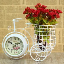 Double Face Alarm Clock Double Bell Backlight Silent Clock Quartz Movement Decorative Table Clocks Antique Classic