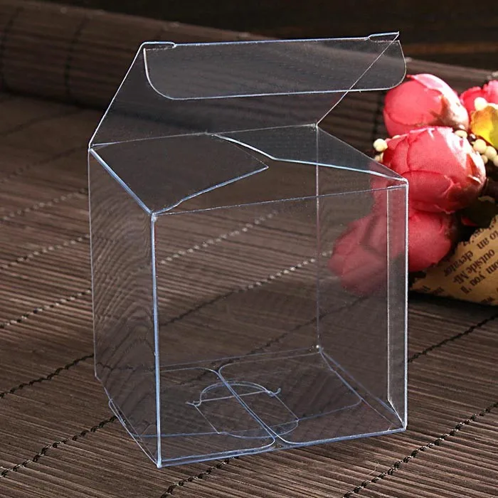 100 шт. 5*5*5 см Прозрачные водонепроницаемые pvc коробки для упаковки Малый пластиковая прозрачная коробка для хранения продуктов питания