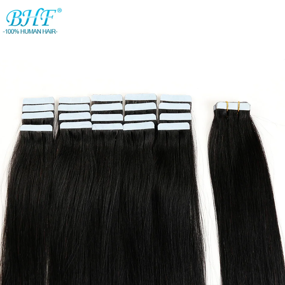 Human Hair Extensions,Hair Extensions BHF Tape In Human Hair Extensions Straight 613# blonde Tape In Extensions 20pcs Remy Hair