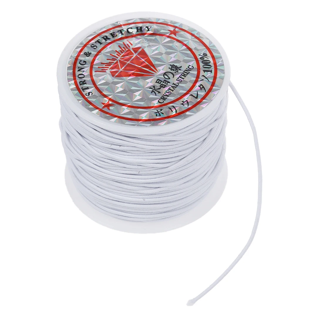 

1 x White Rubber Elastic Beading Cord Thread String 1 mm